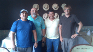 Small-group meeting with skippers and ISSF workshop leaders in Manta (Ecuador), 2016 